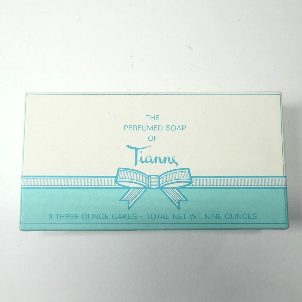 Tianne Perfumed Soap Bars Nettie Rosenstein 9oz Box NOS Vintage Unused *Last one